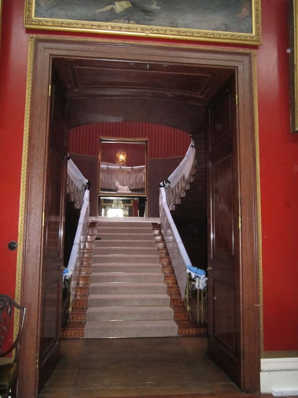 Jean. Nash staircase being prepared for conservation