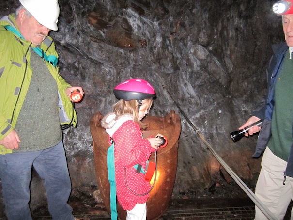 Jean. On a mine tour