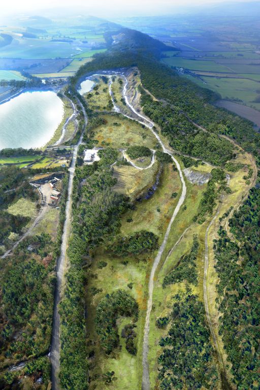 An artist's impression of what the quarry could look like if restored.